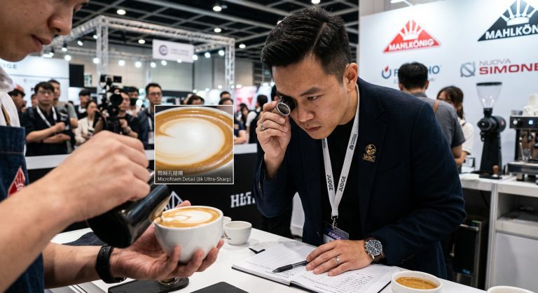 向上精品咖啡研究室 x 熠咖啡 x 熠設計|【咖啡教學】賽事級奶泡技術：微細孔結構 (Microfoam) 的評分標準