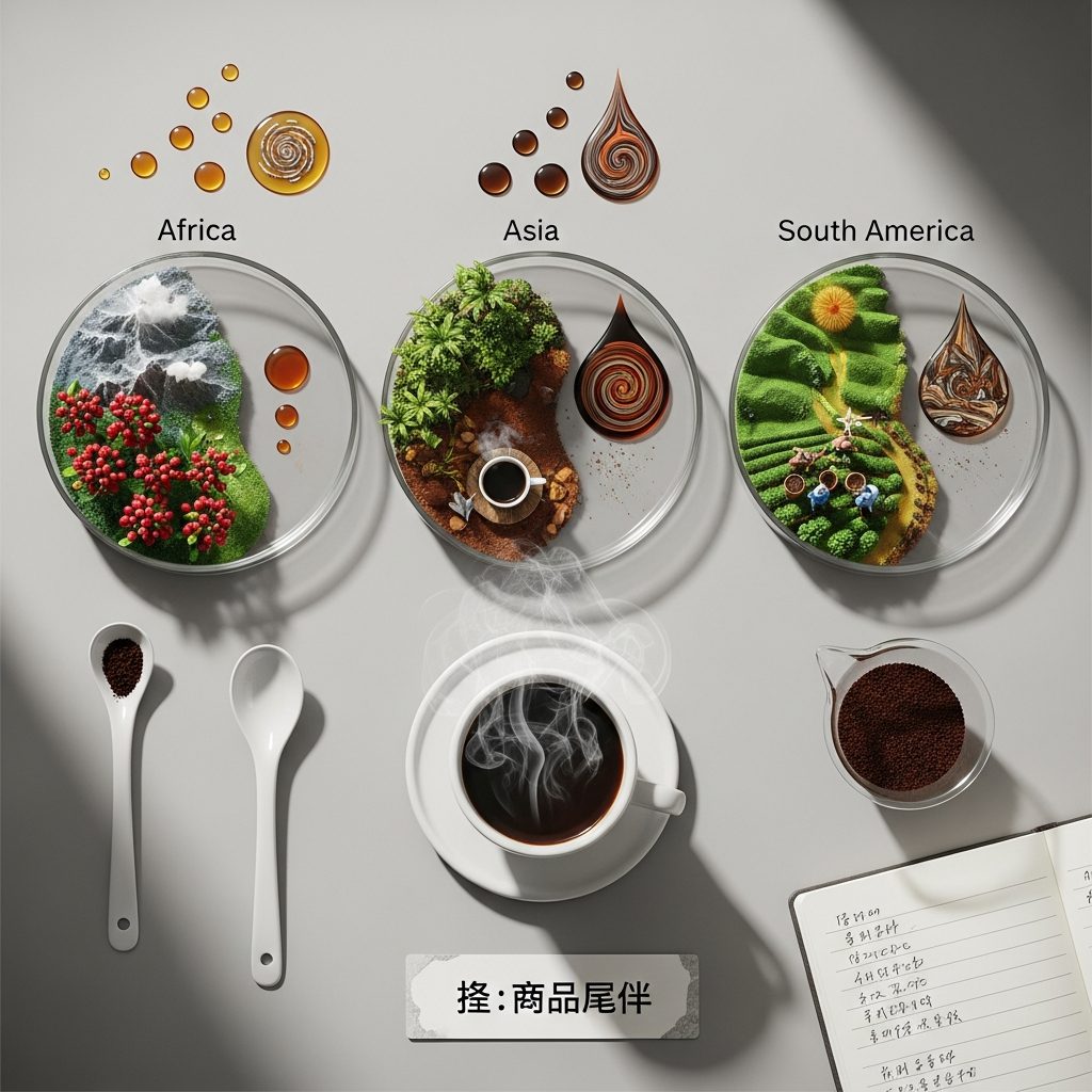 向上精品咖啡研究室 x 熠咖啡 x 熠設計 | 尋覓杯中的微型世界：三大洲咖啡豆產區風味終極解碼